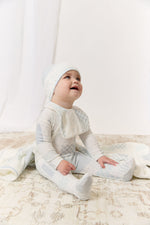 Patchwork Footie & Hat Set - Blue by KIPP™ Collection