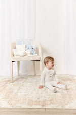 Atelier Bunny Footie, Hat & Blanket Set - Blue by KIPP™ Collection