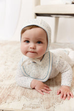 Whispering Blooms Footie & Hat Set - Dark Blue by KIPP™ Collection