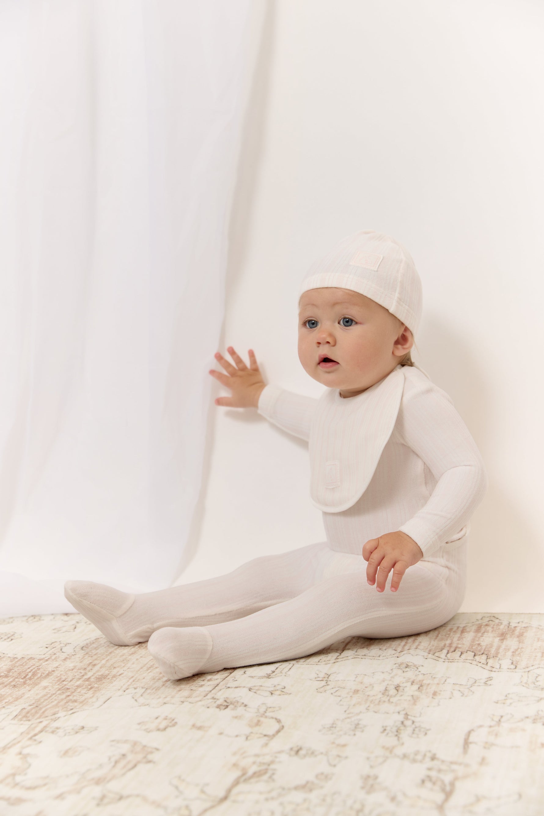 Stripe Stamp Footie - Pink by KIPP™ Collection