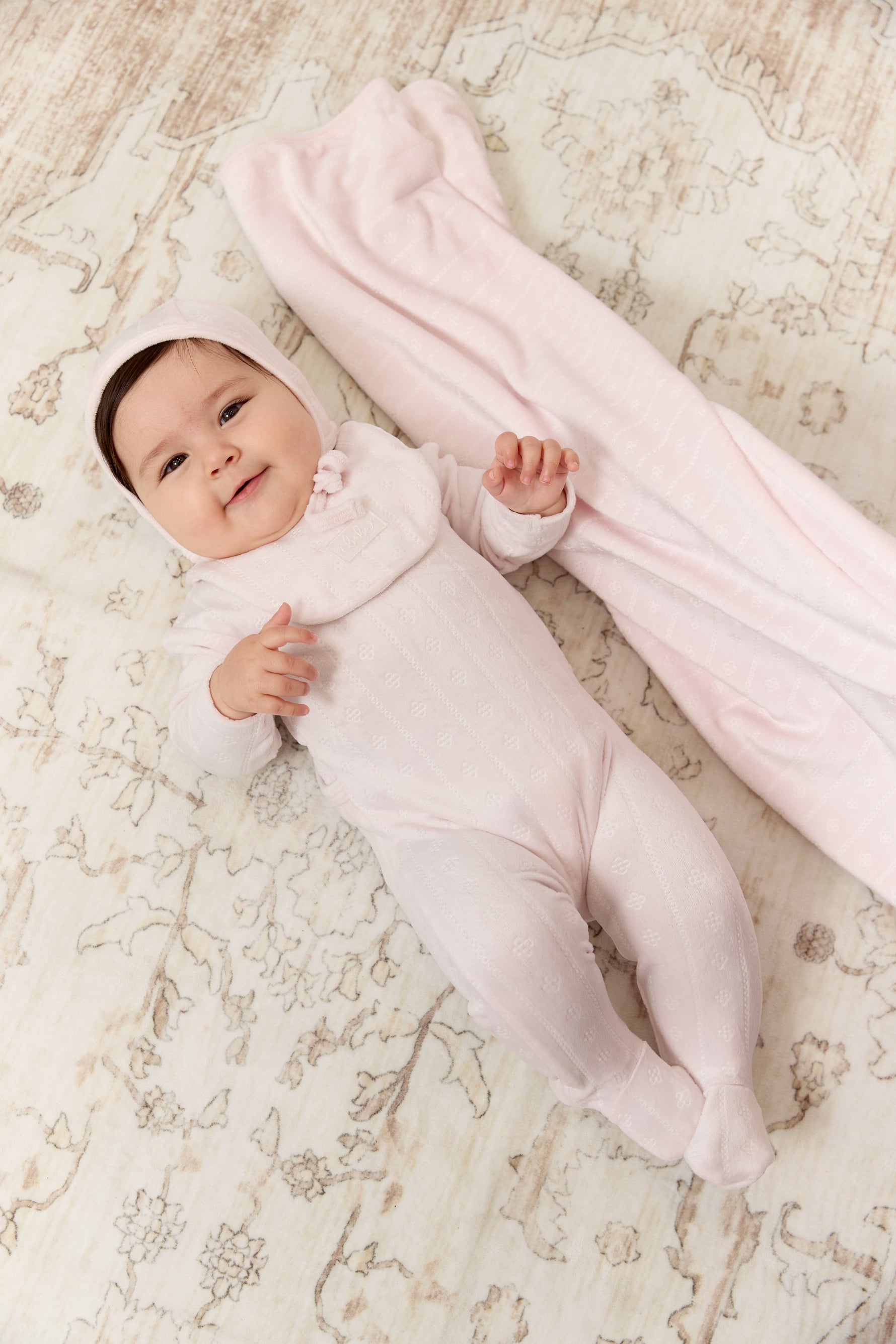 Bebe Pointelle Bib - Pink by KIPP™ Collection