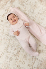 Bebe Pointelle Footie & Hat Set - Pink by KIPP™ Collection