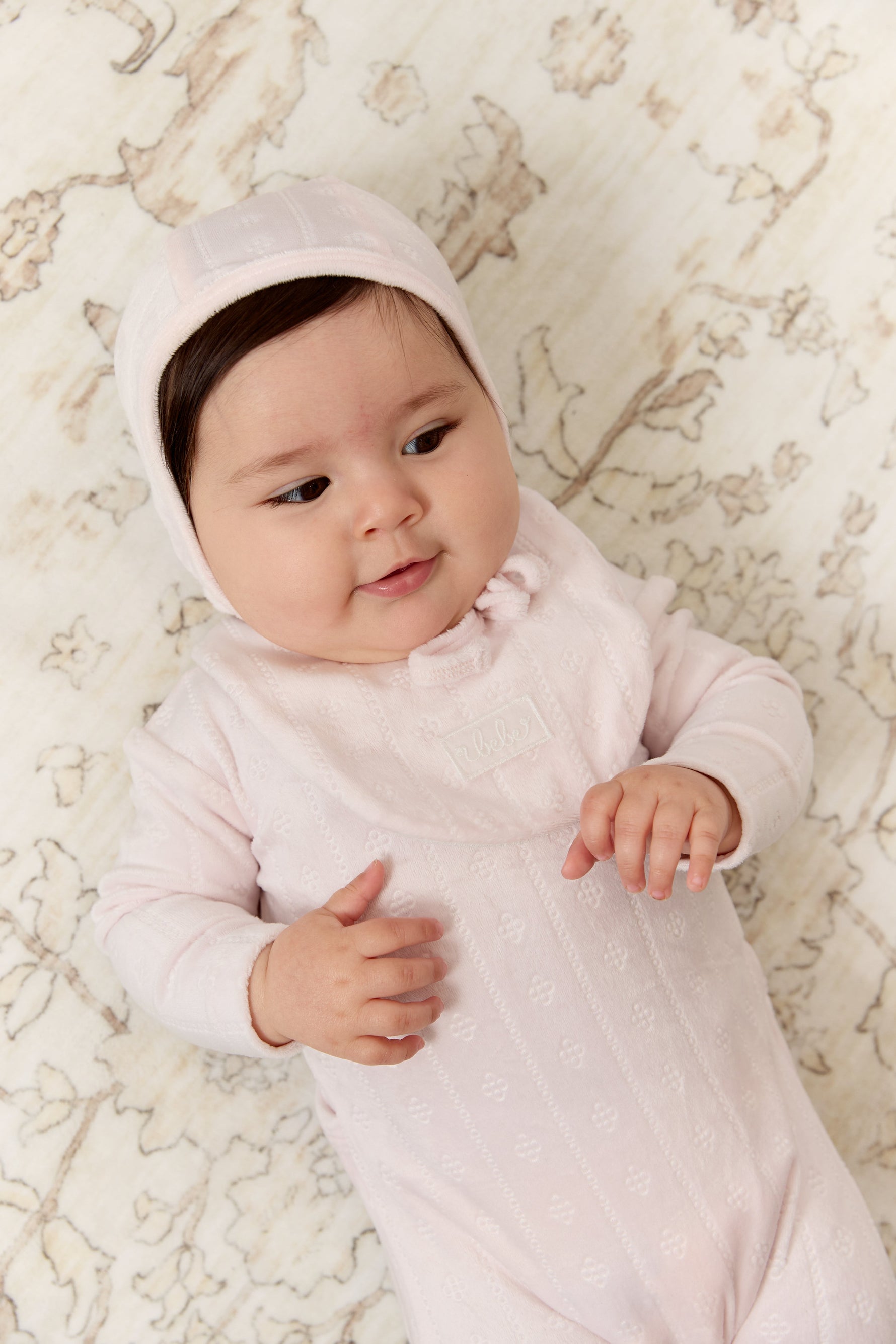 Bebe Pointelle Footie, Hat & Blanket Set - Pink by KIPP™ Collection