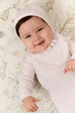 Bebe Pointelle Footie & Hat Set - Pink by KIPP™ Collection