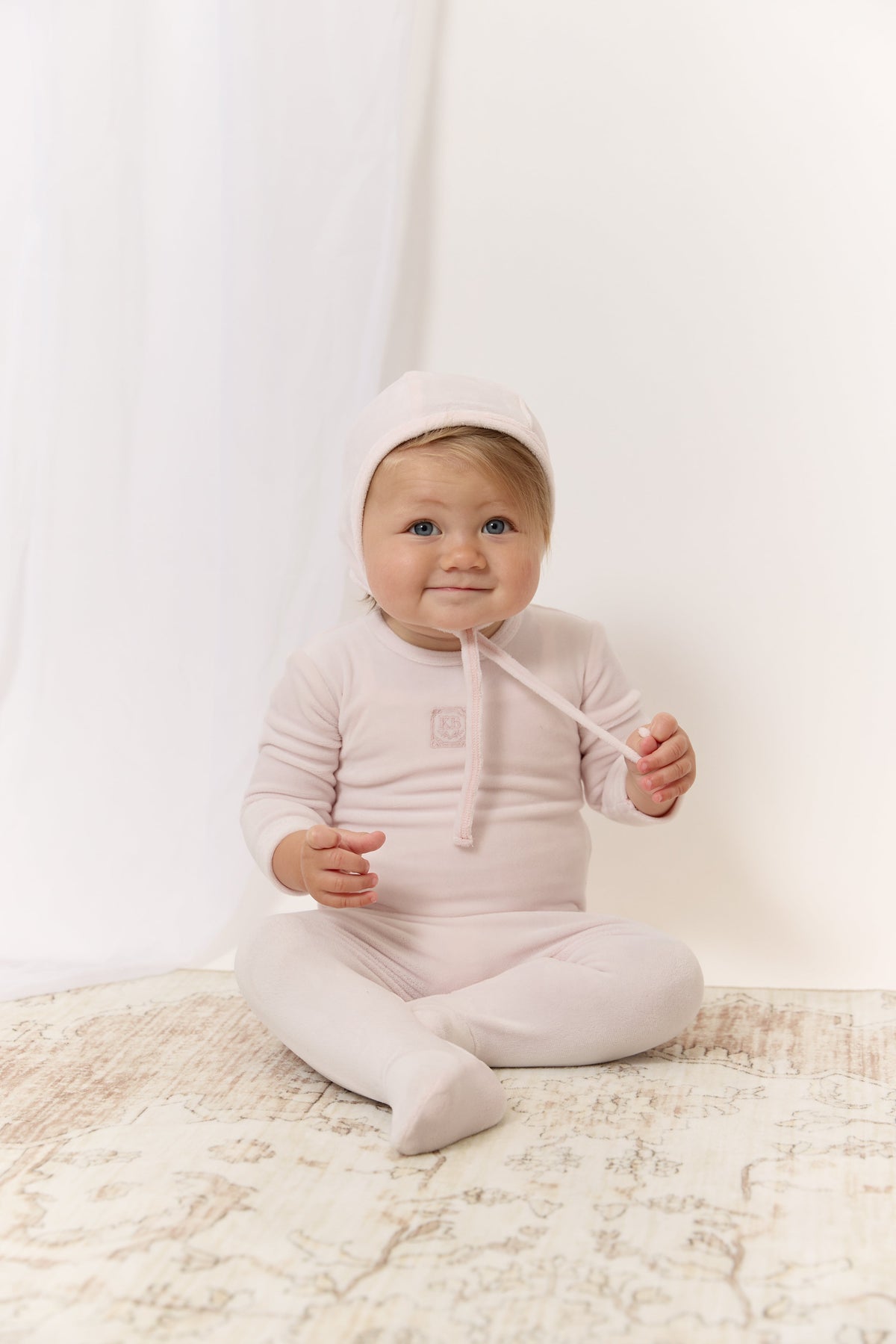 KB Logo Footie & Hat Set - Pink by KIPP™ Collection