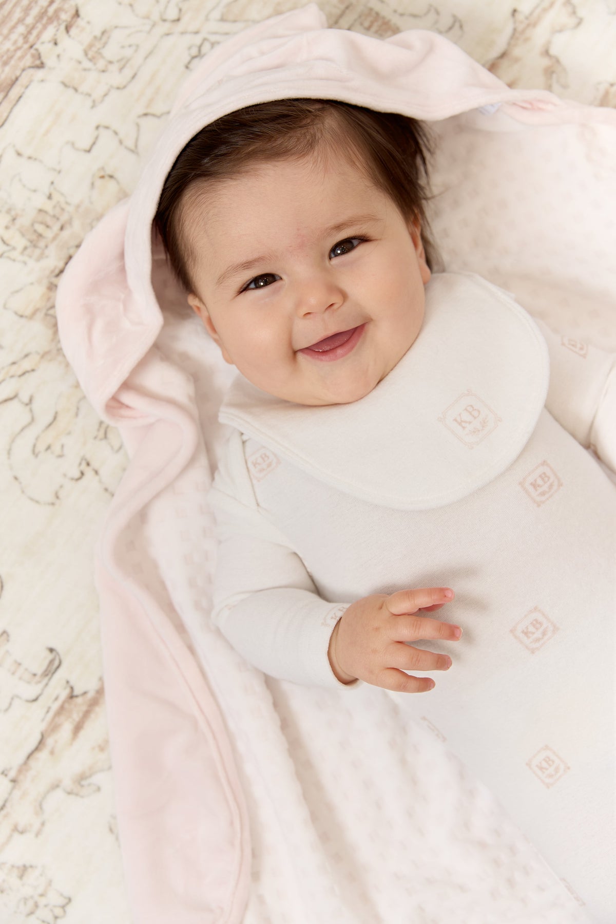 KB Logo Towel and Mitt Set - Pink by KIPP™ Collection