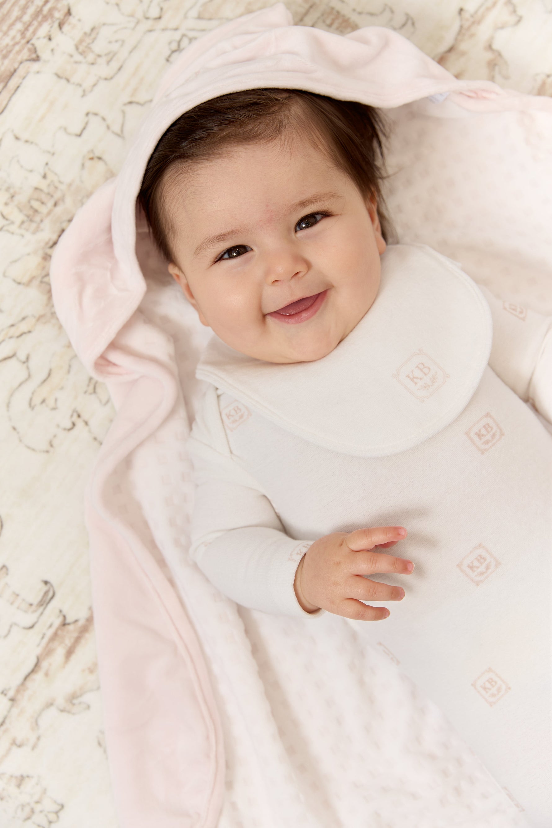 KB Logo Towel and Mitt Set - Pink by KIPP™ Collection