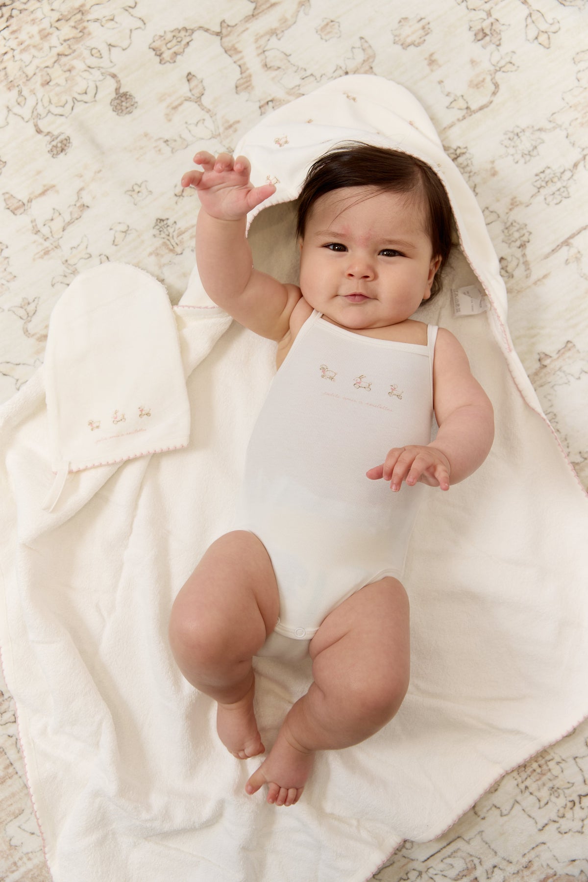 Petits Amis Towel & Mitt Set - Pink by KIPP™ Collection