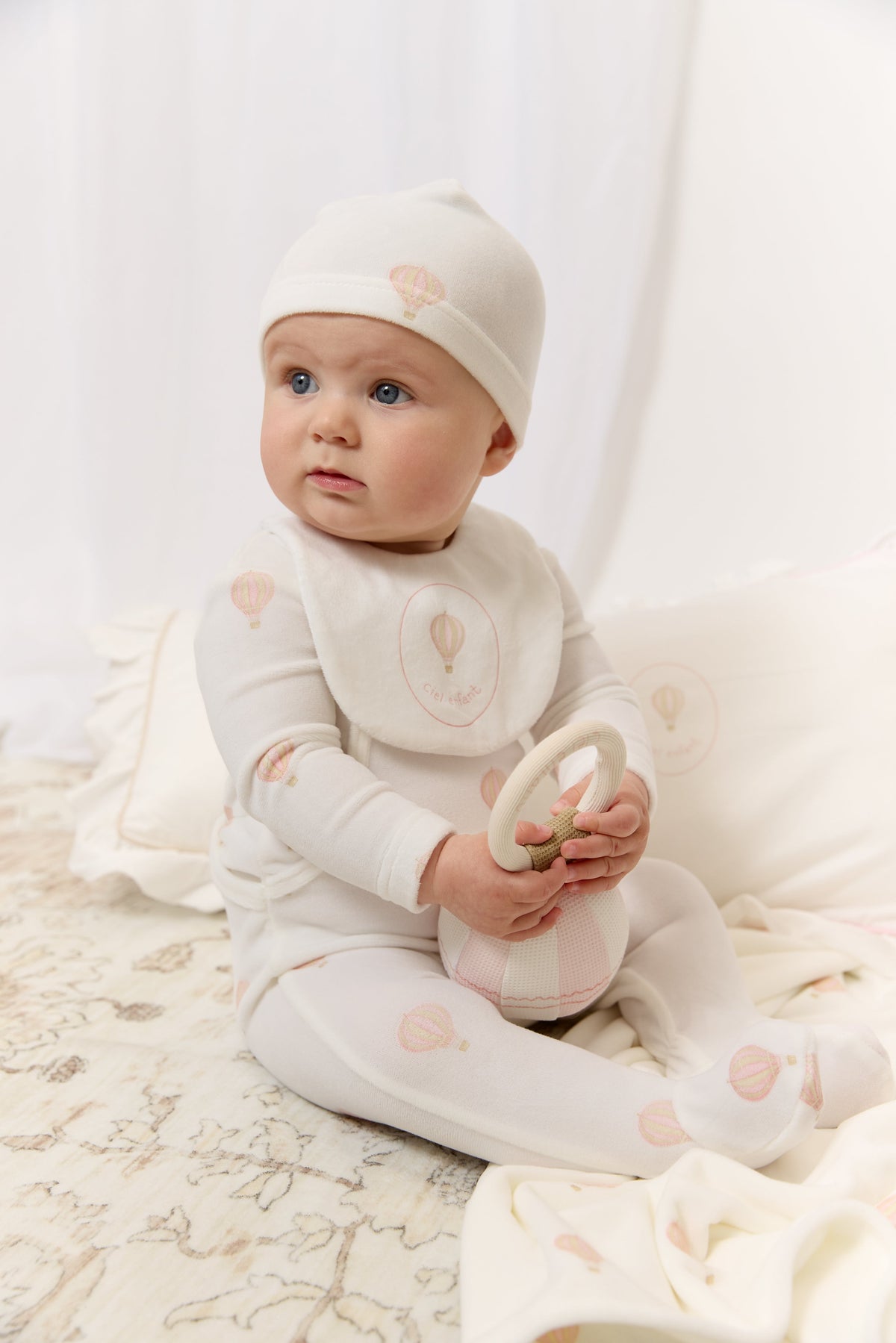 Ciel Enfant Wrap Footie & Hat Set - Pink by KIPP™ Collection