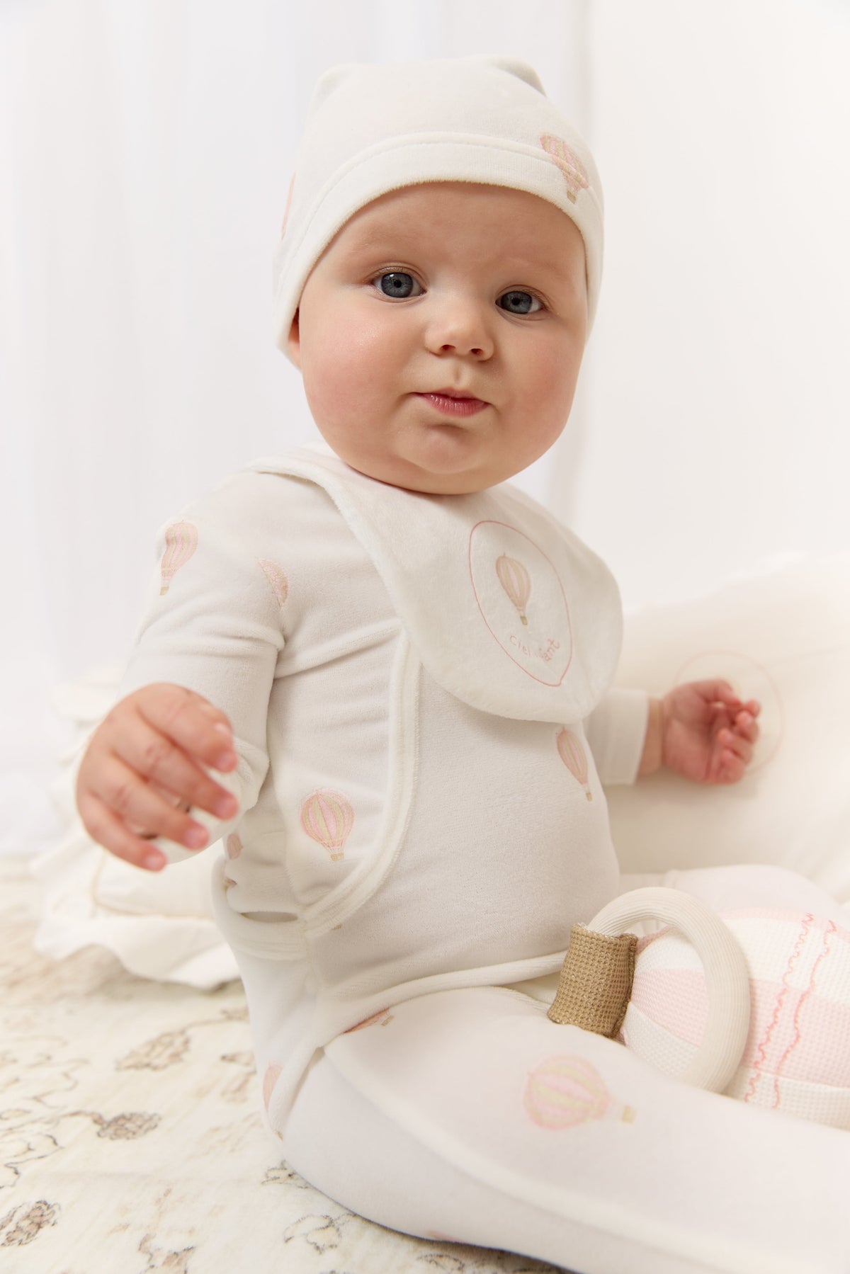 Ciel Enfant Wrap Footie & Hat Set - Pink by KIPP™ Collection