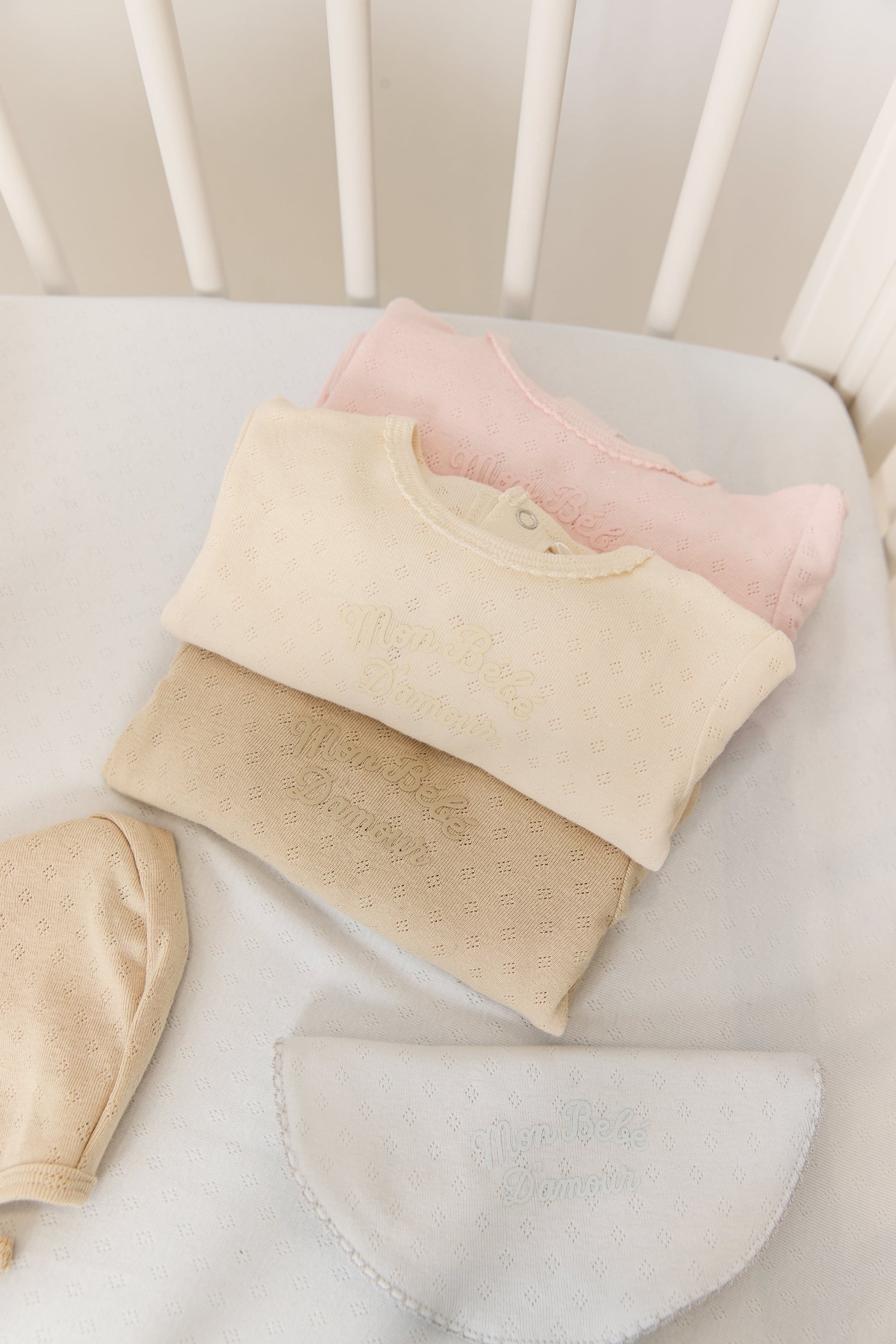 Mon Bebe Footie, Hat & Blanket Set - Natural by KIPP™ Collection