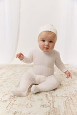 Atelier Cable Footie & Hat Set - Pink by KIPP™ Collection