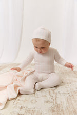Atelier Cable Footie & Hat Set - Pink by KIPP™ Collection