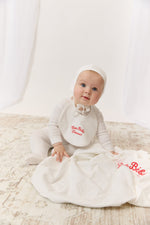 Mon Bebe Footie, Hat & Blanket Set - Red by KIPP™ Collection
