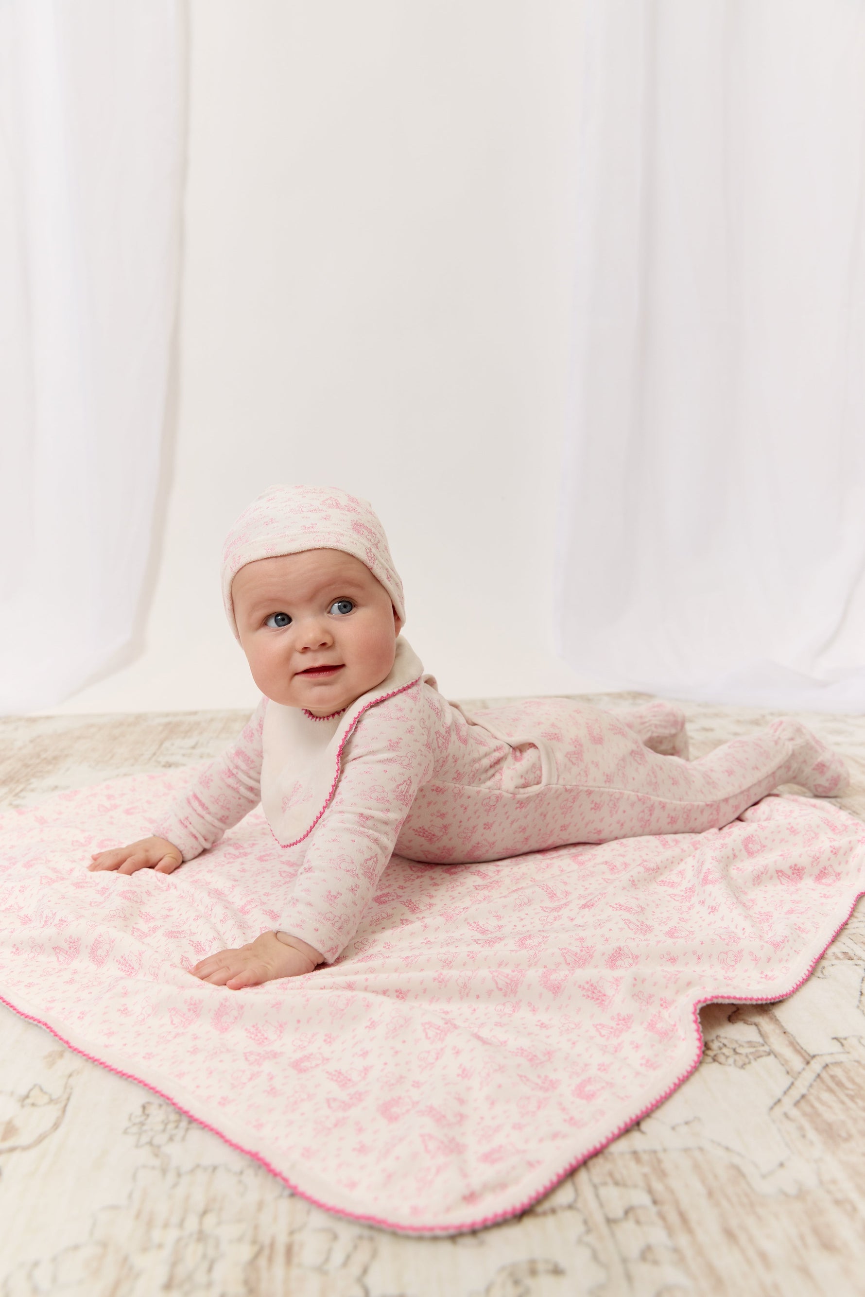Woodland Toile Footie - Rose by KIPP™ Collection