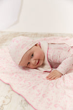 Woodland Toile Footie & Hat Set - Rose by KIPP™ Collection