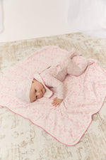 Woodland Toile Footie, Hat & Blanket Set - Pink by KIPP™ Collection