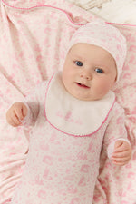 Woodland Toile Footie, Hat & Blanket Set - Pink by KIPP™ Collection