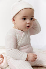 Patchwork Footie & Hat Set - Pink by KIPP™ Collection