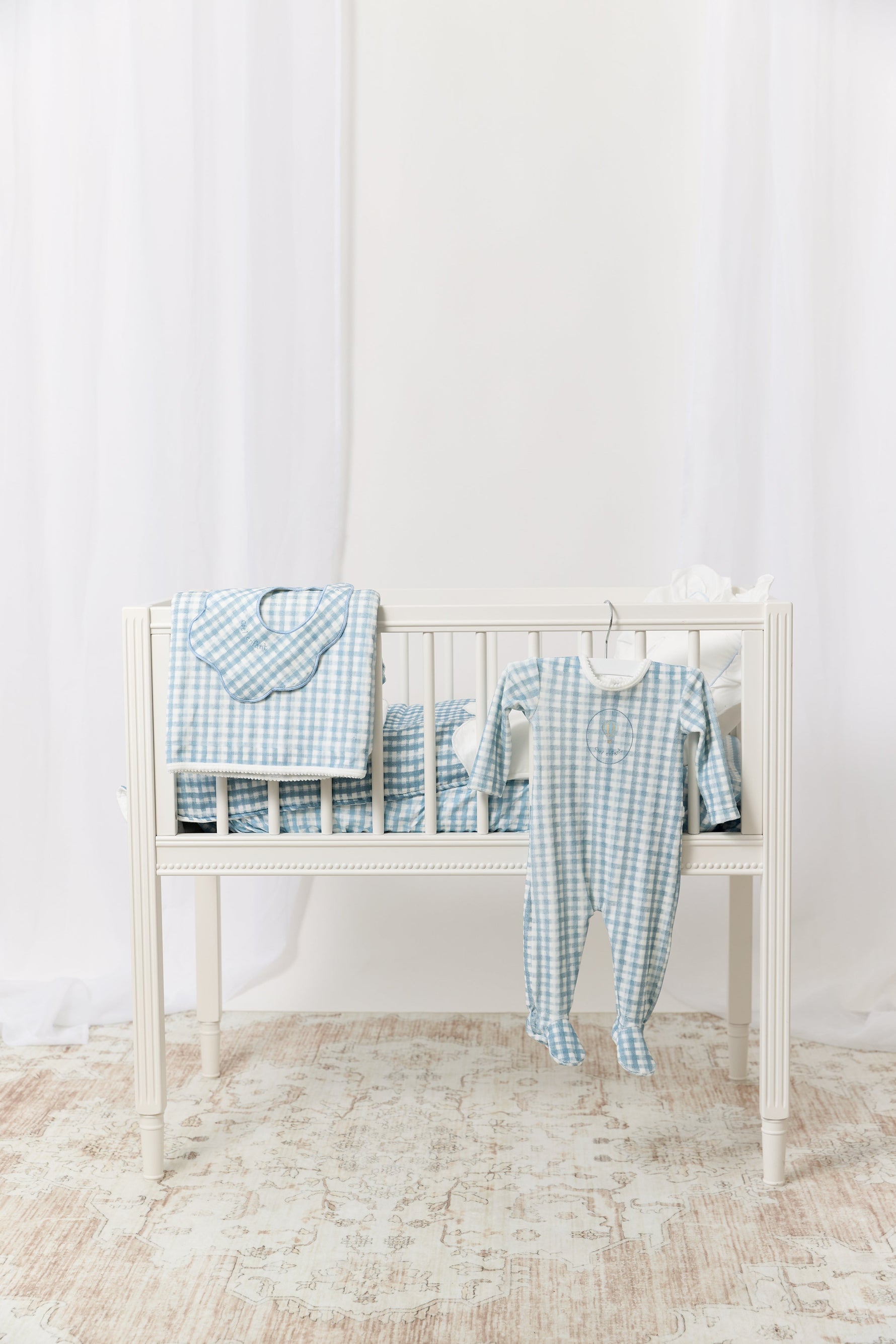 Ciel Enfant Gingham Footie - Blue by KIPP™ Collection