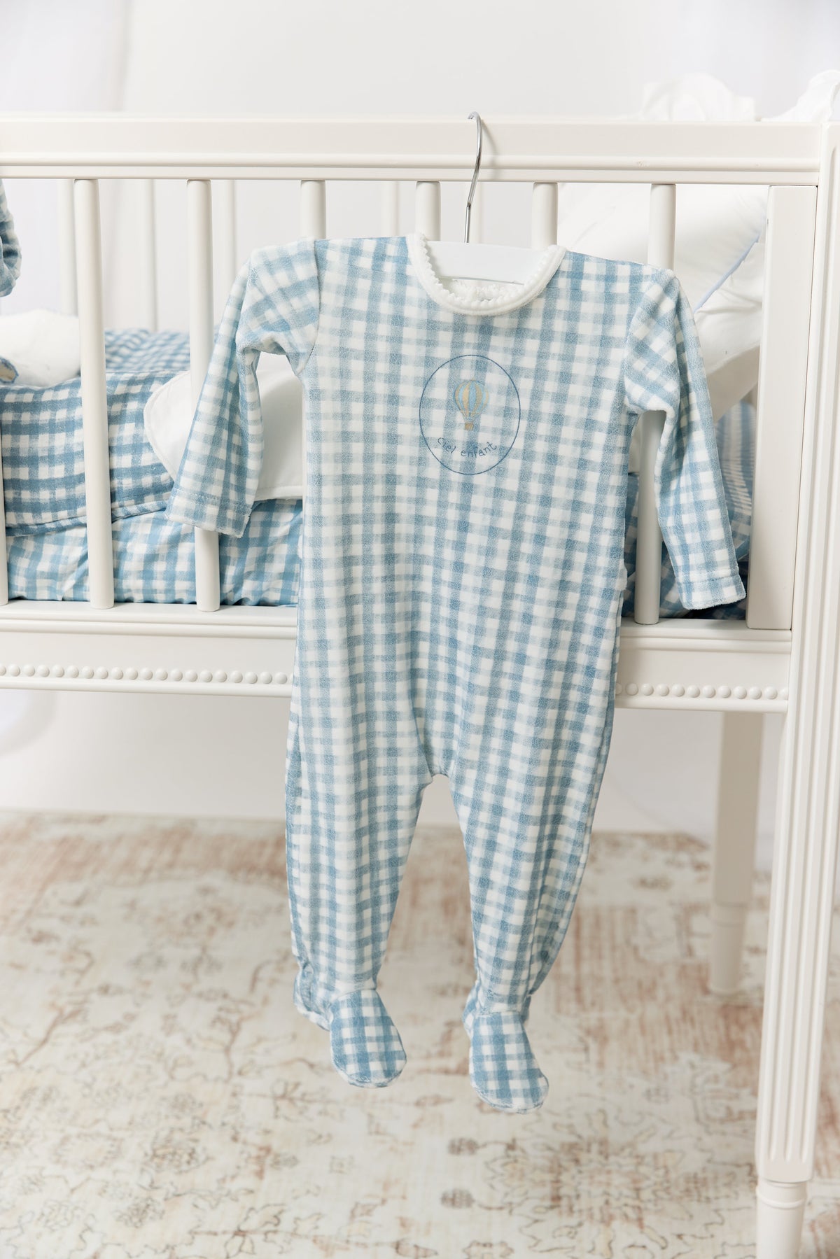 Ciel Enfant Gingham Footie - Blue by KIPP™ Collection