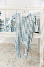 Ciel Enfant Gingham Footie - Blue by KIPP™ Collection