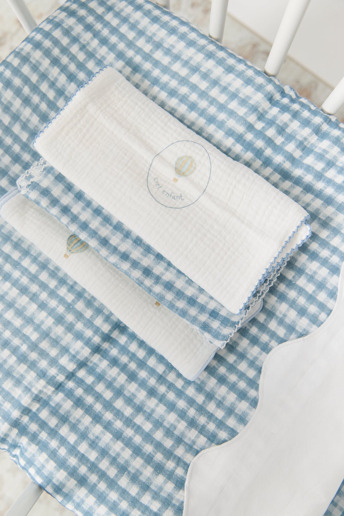 Ciel Enfant Burp Cloth Set of 3 - Blue by KIPP™ Collection