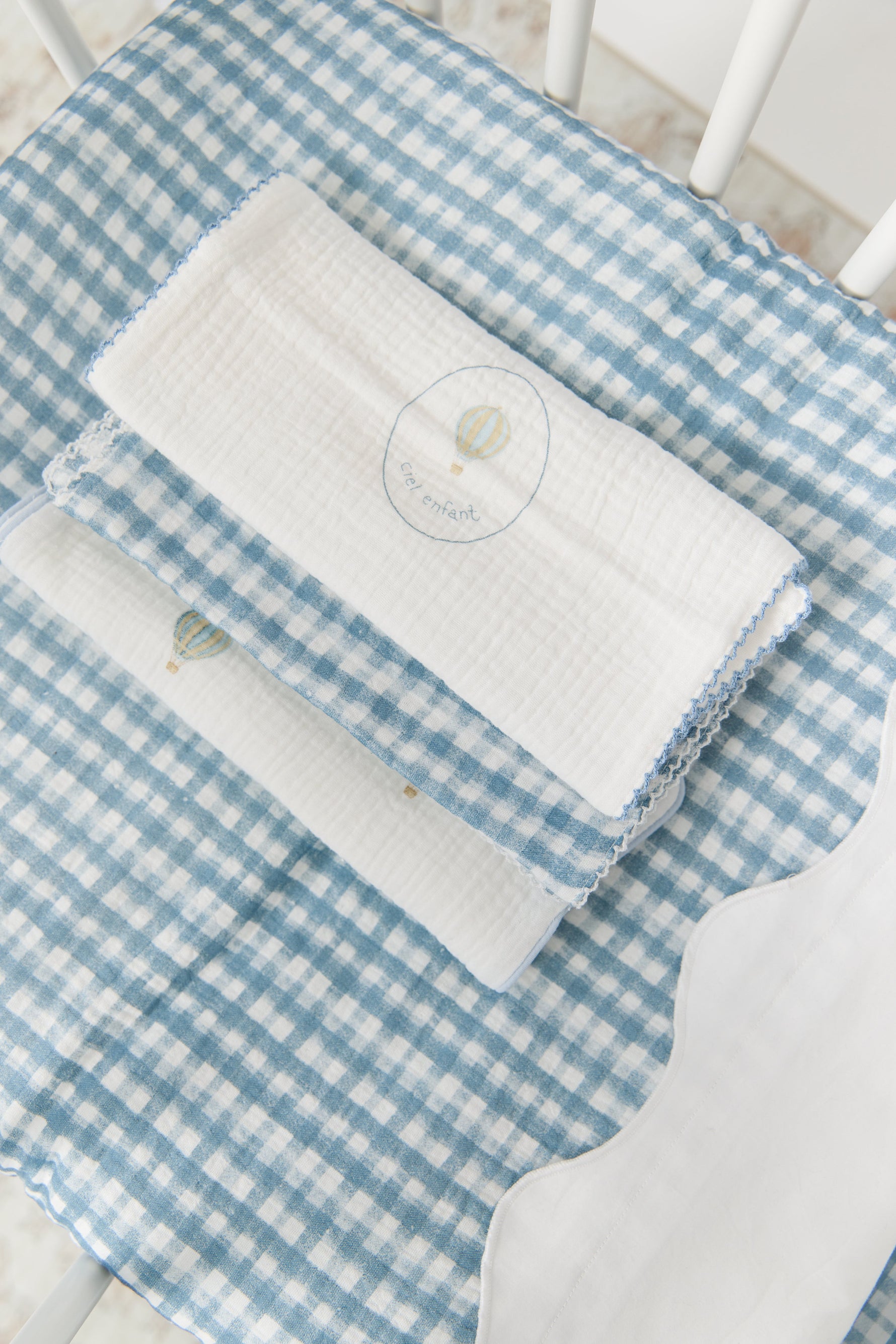 Ciel Enfant Burp Cloth Set of 3 - Blue by KIPP™ Collection