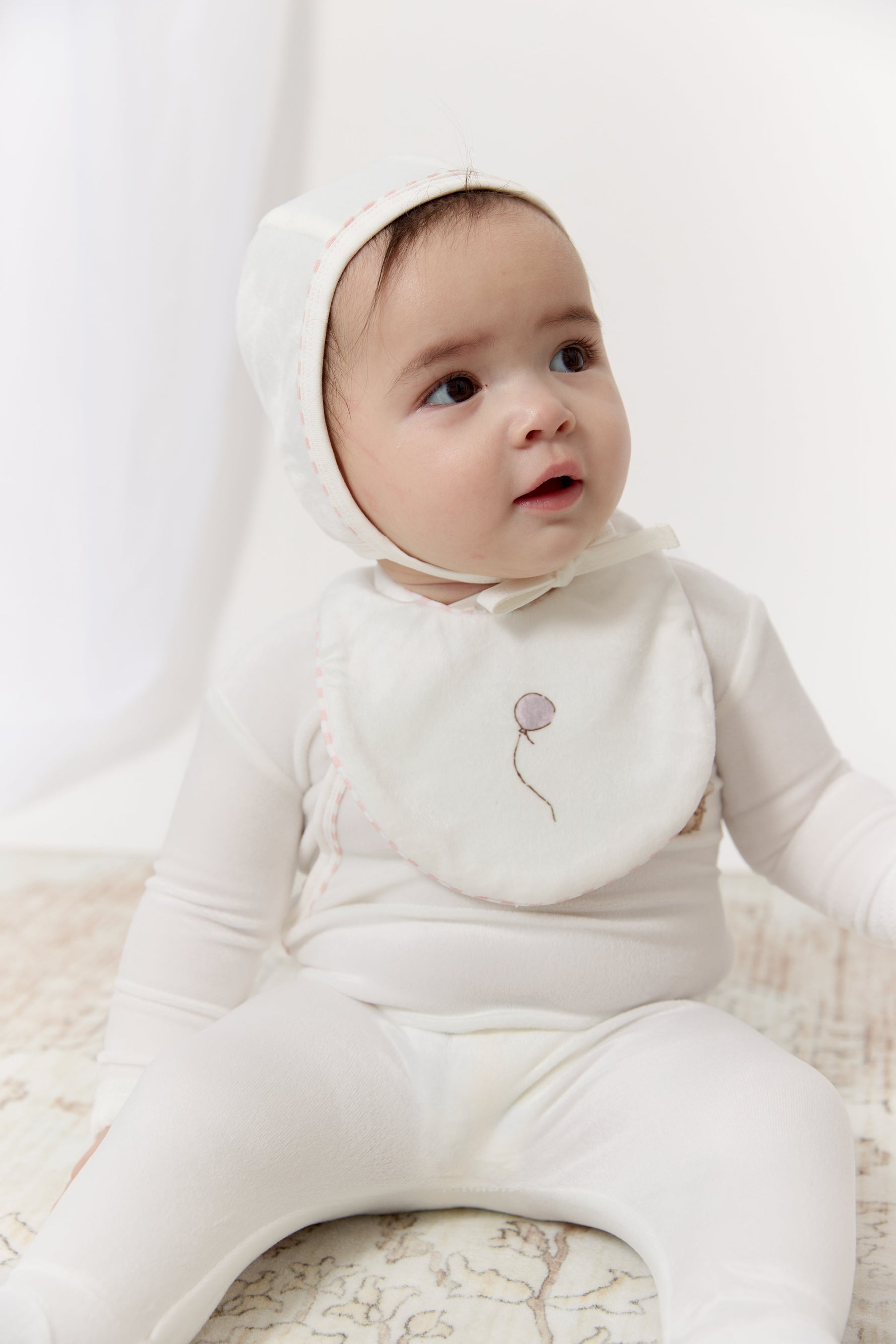 Meadow Friends Footie Bib - Pink by KIPP™ Collection