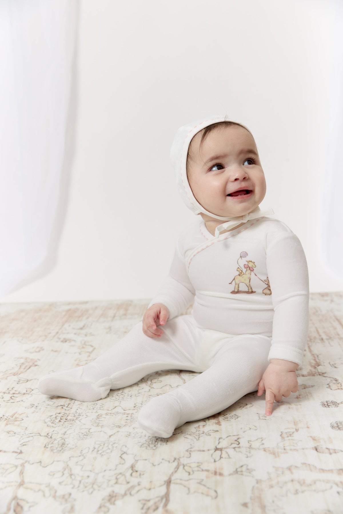 Meadow Friends Footie, Hat & Blanket Set - Pink by KIPP™ Collection