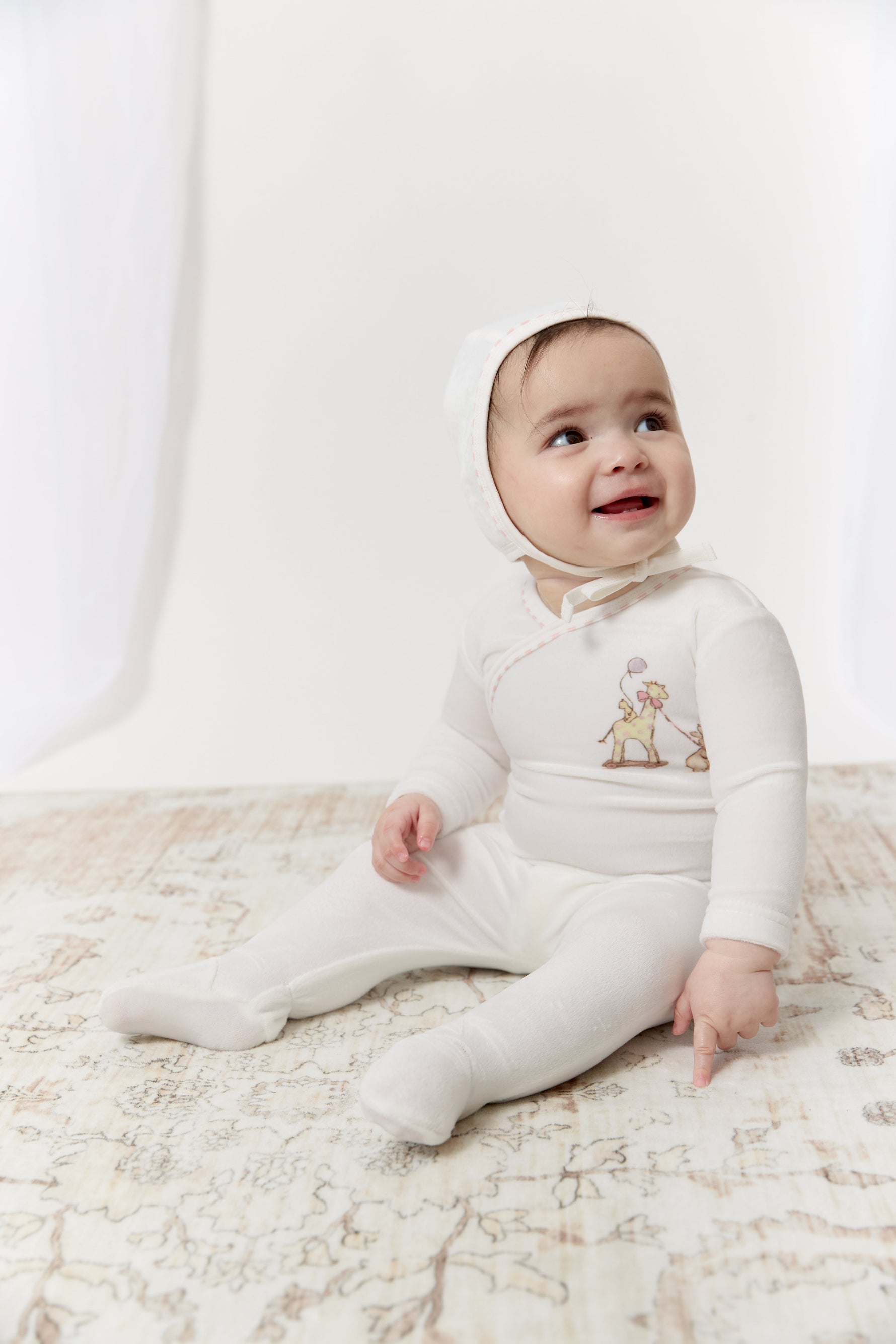 Meadow Friends Footie, Hat & Blanket Set - Pink by KIPP™ Collection