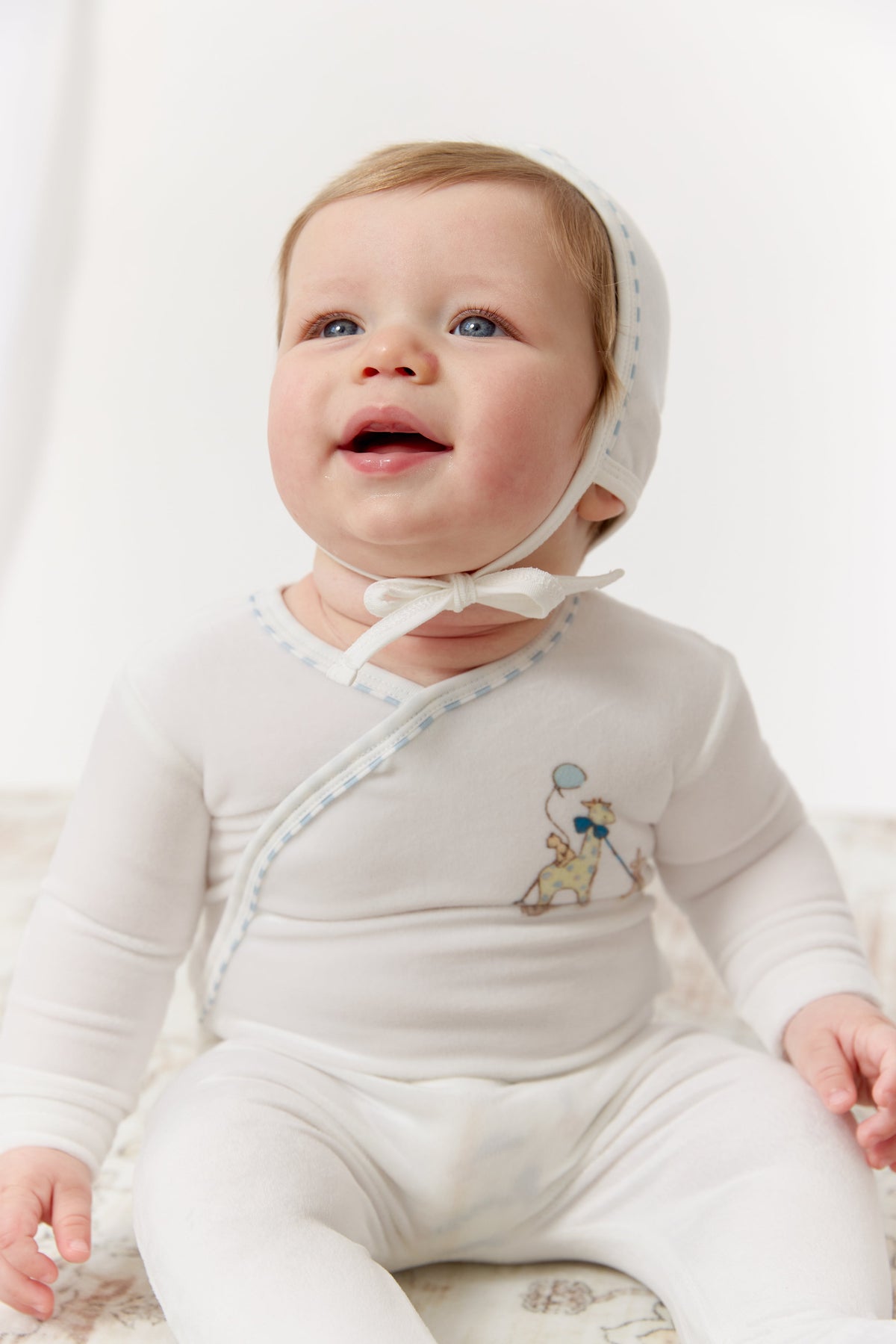 Meadow Friends Footie, Hat & Blanket Set - Blue by KIPP™ Collection