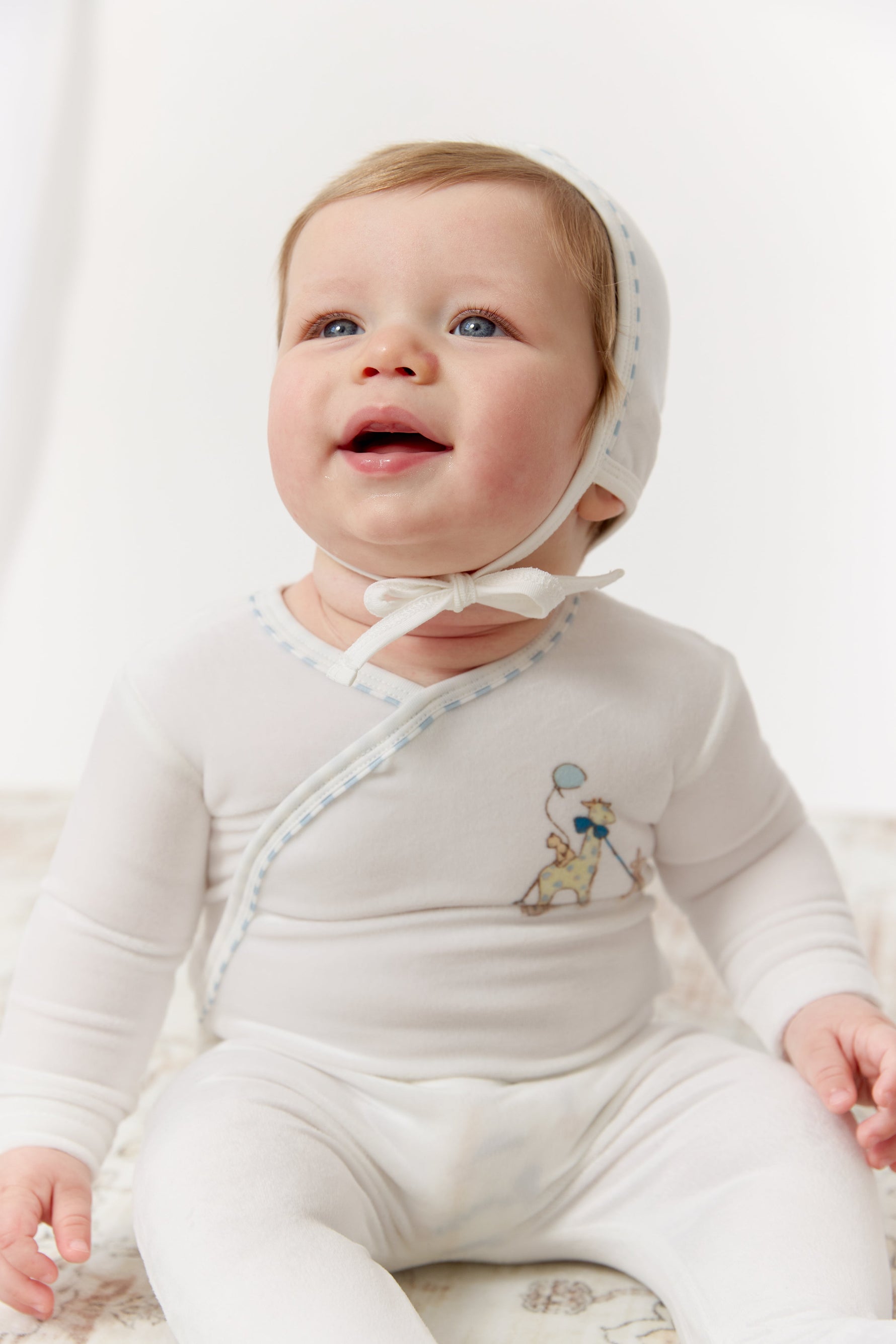 Meadow Friends Footie, Hat & Blanket Set - Blue by KIPP™ Collection