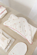 Petits Amis Towel & Mitt Set - Red by KIPP™ Collection