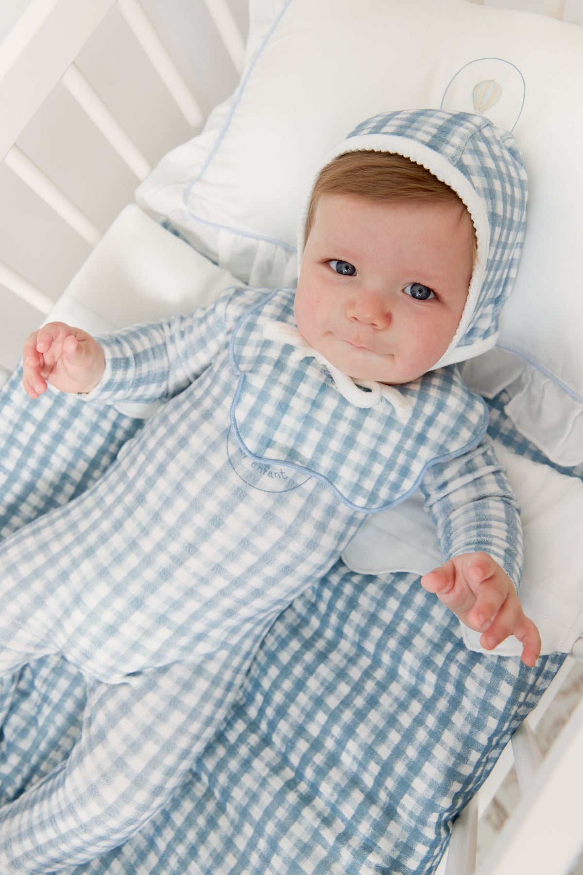 Ciel Enfant Mini 4PC Crib Set - Blue by KIPP™ Collection