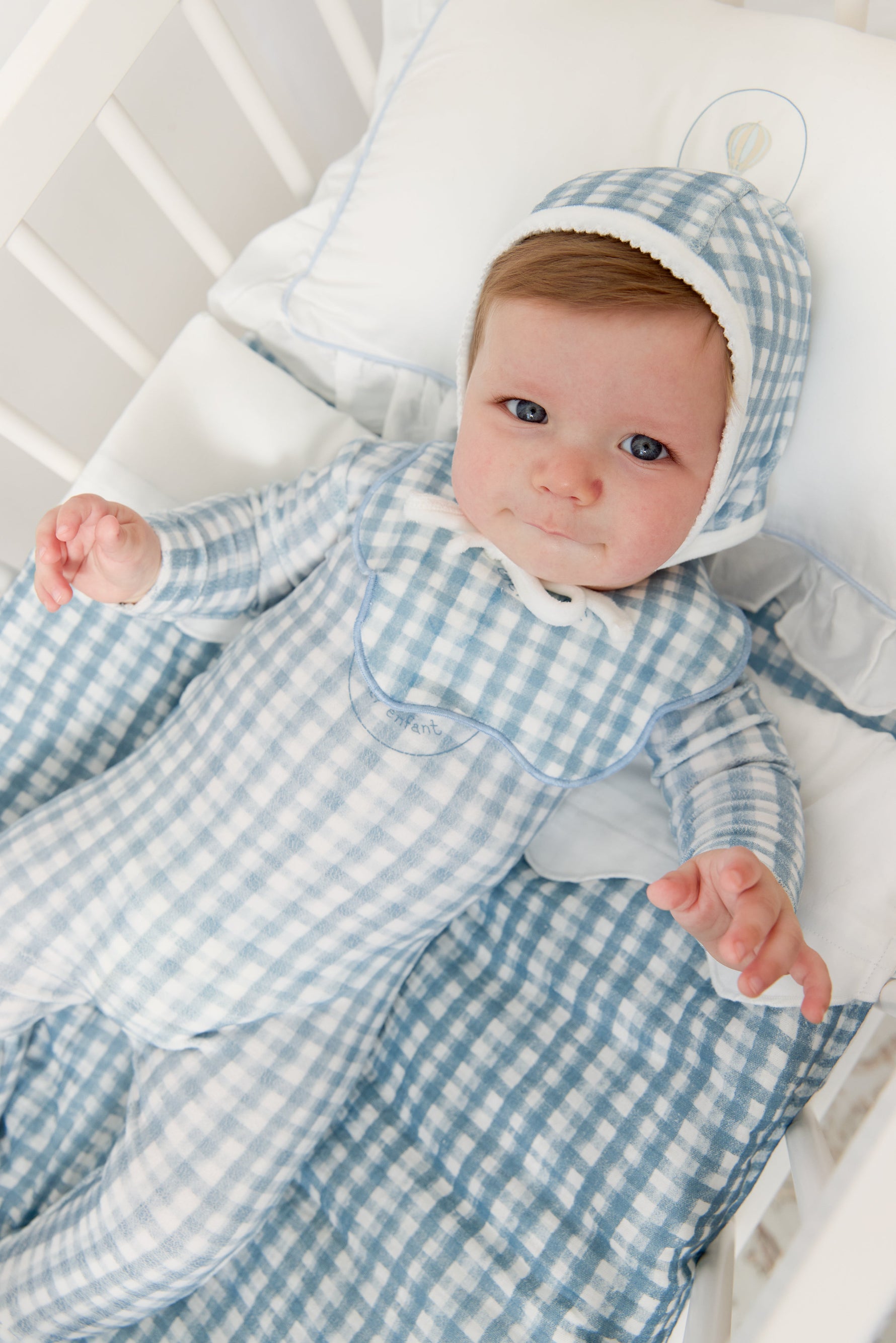 Ciel Enfant Mini 4PC Crib Set - Blue by KIPP™ Collection