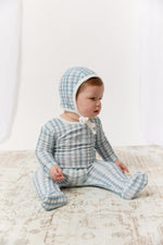 Ciel Enfant Gingham Footie & Hat Set - Blue by KIPP™ Collection