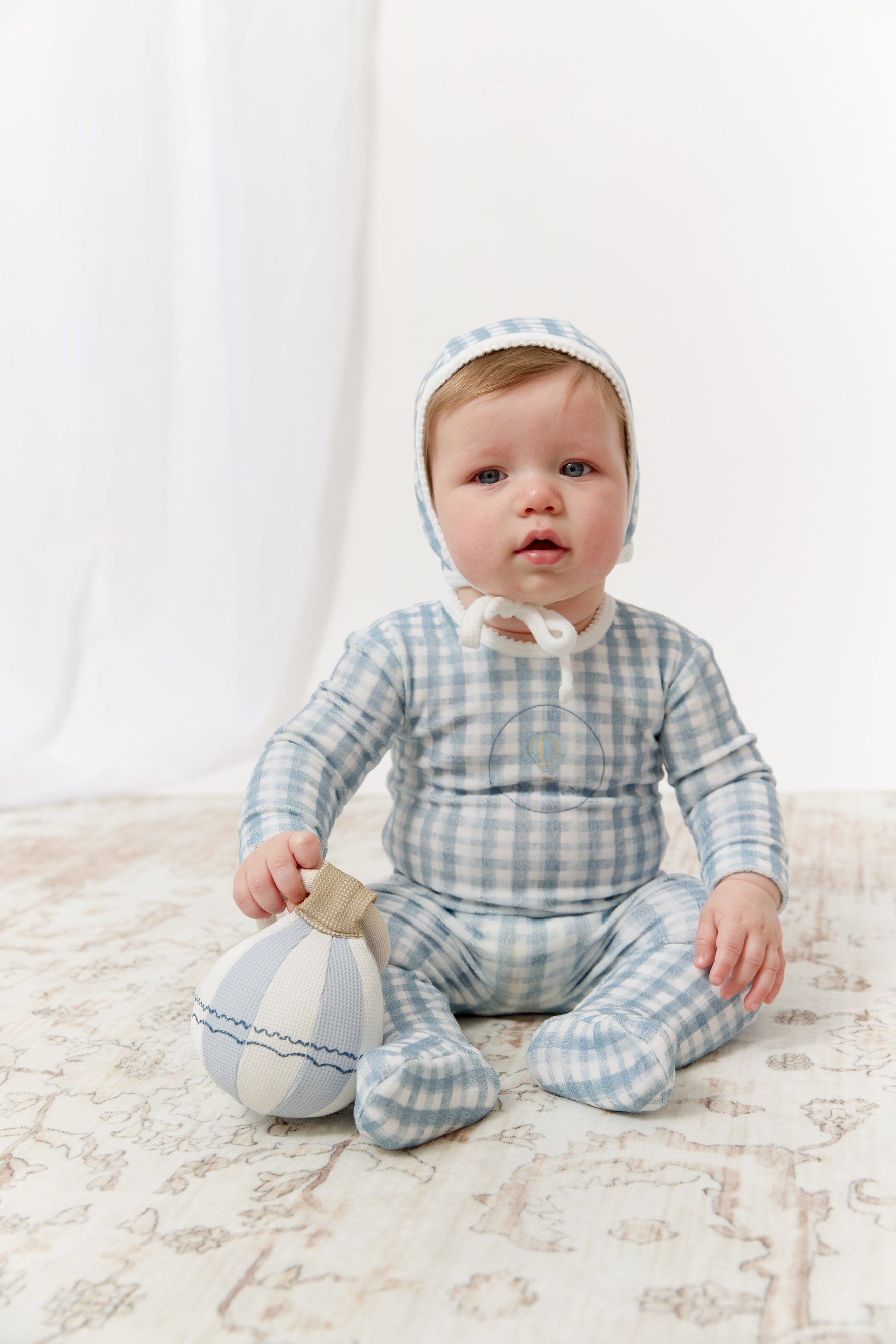 Ciel Enfant Gingham Footie - Blue by KIPP™ Collection