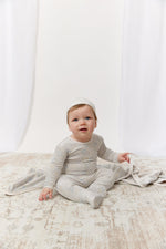 Petite Petal Footie, Hat & Blanket Set - Blue by KIPP™ Collection