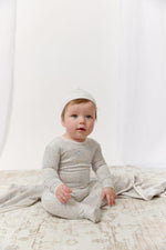 Petite Petal Footie & Hat Set - Blue by KIPP™ Collection