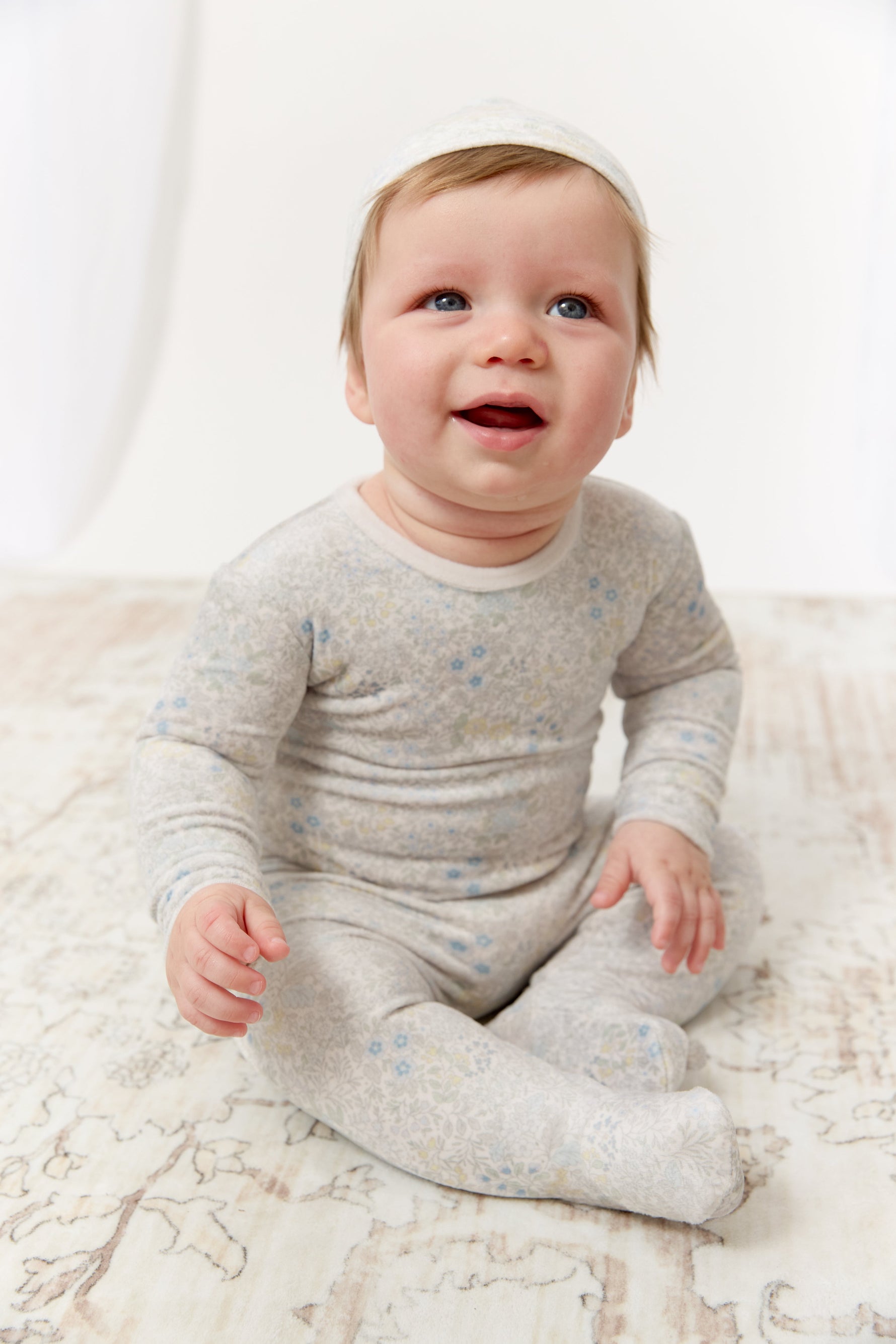 Petite Petal Footie - Blue by KIPP™ Collection