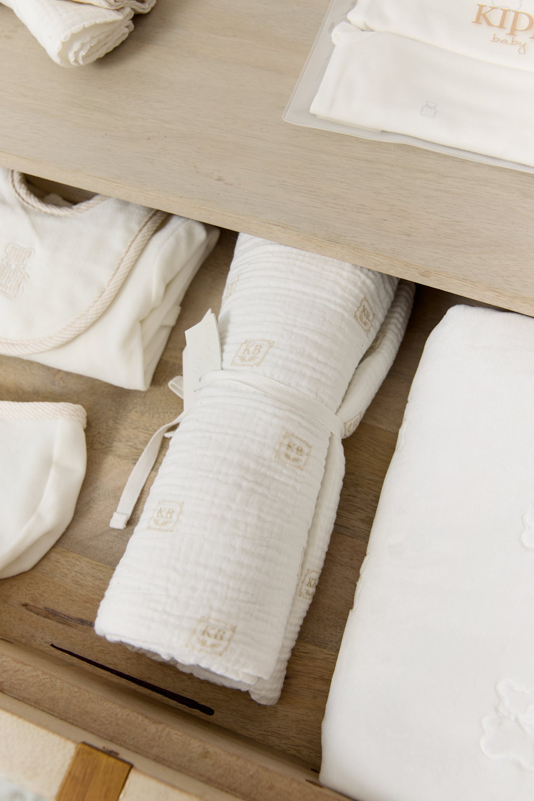KB Logo Swaddle - Stone by KIPP™ Collection