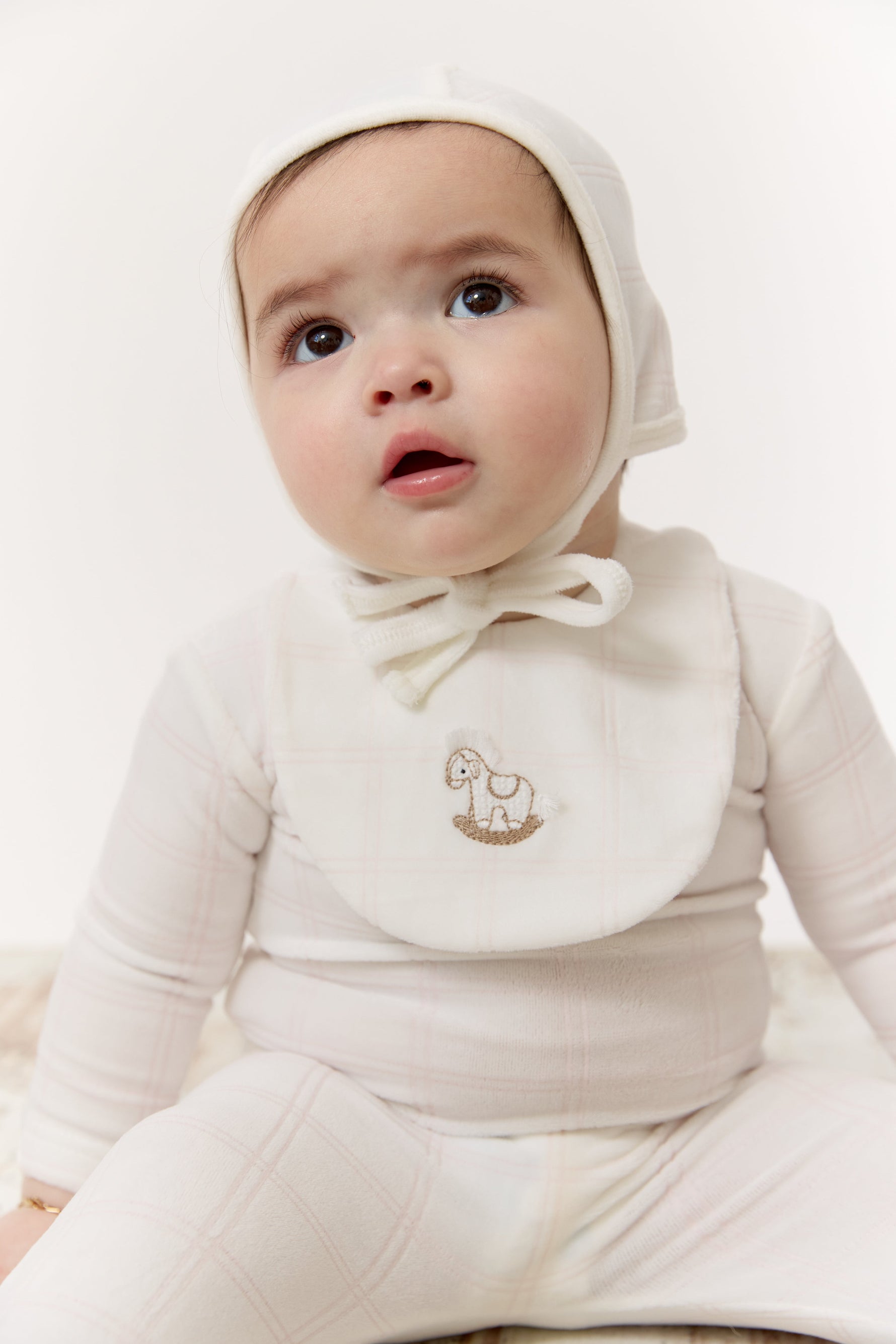 Whinny Plaid Footie & Hat Set - Pink by KIPP™ Collection