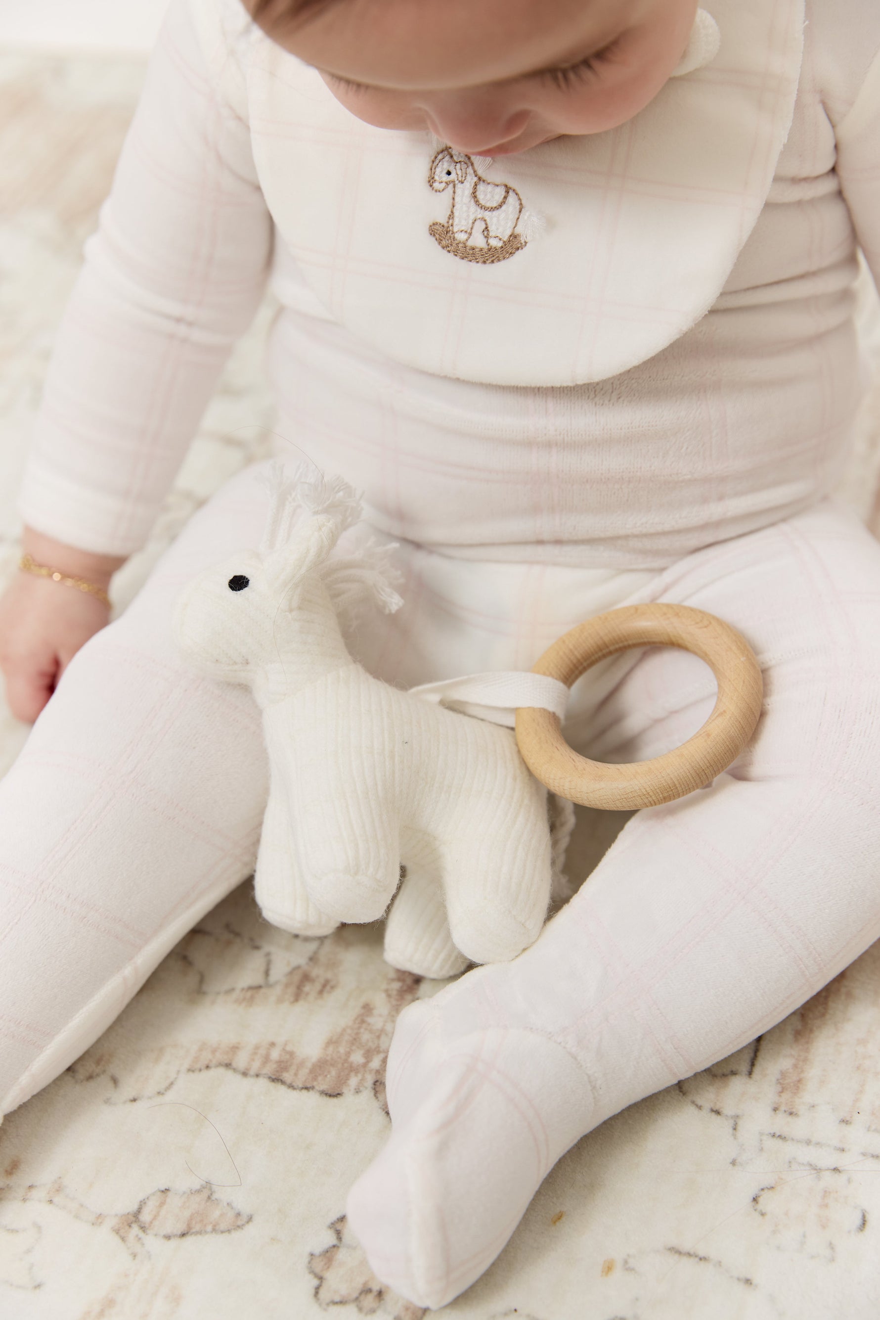 Whinny Plaid Toy Ring - Stone by KIPP™ Collection