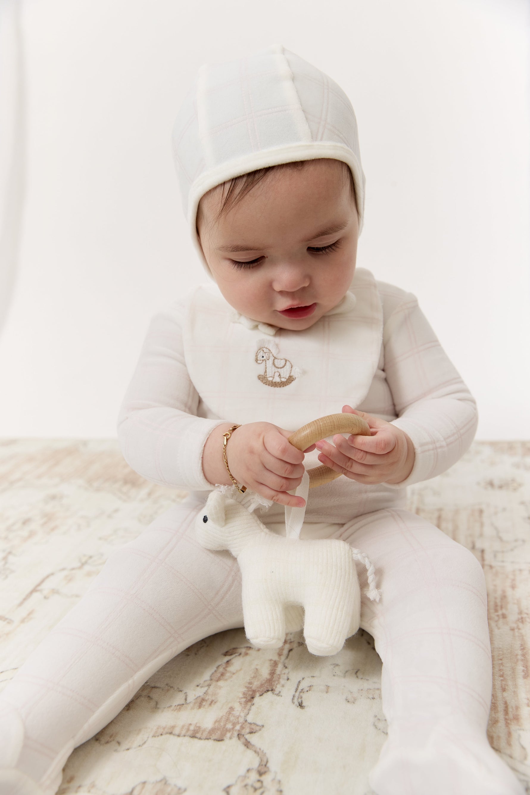 Whinny Plaid Toy Ring - Stone by KIPP™ Collection