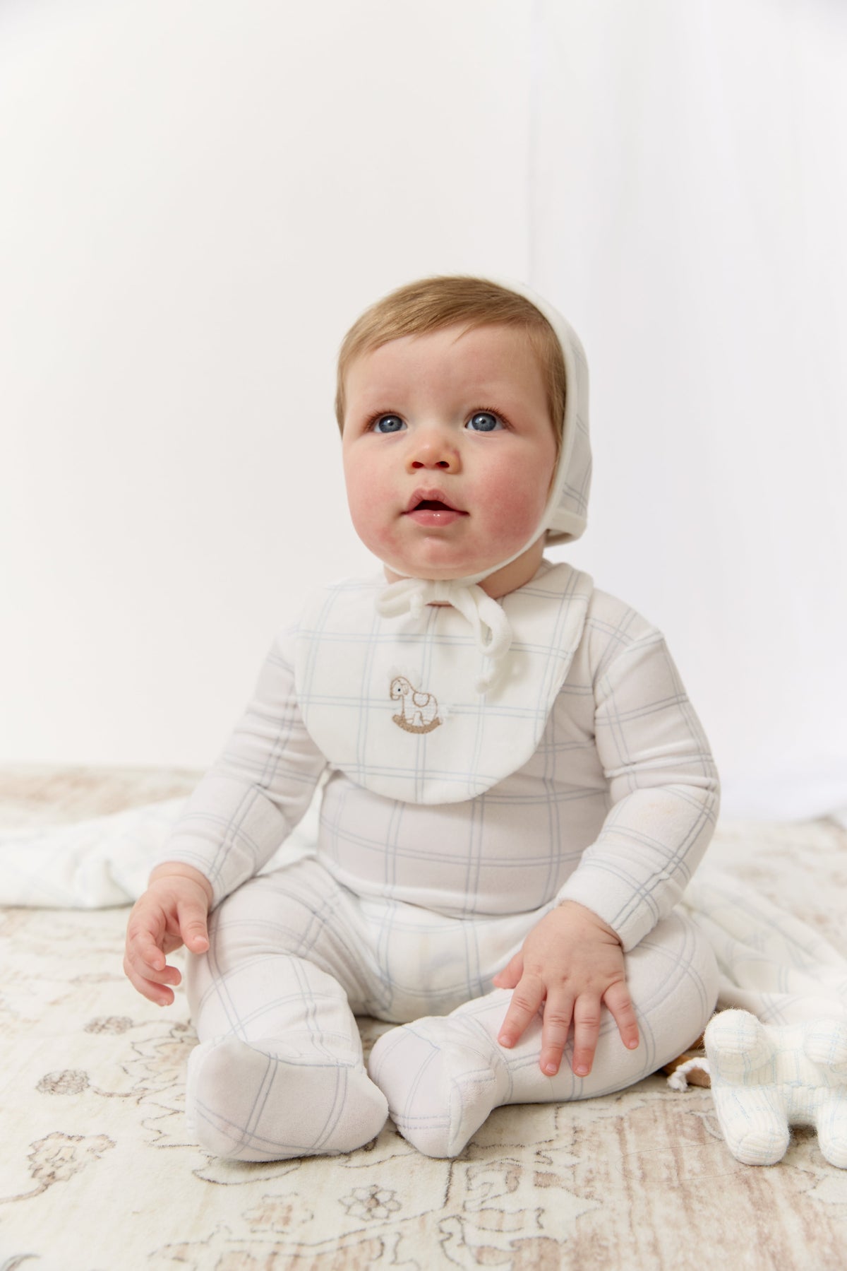 Whinny Plaid Footie - Blue by KIPP™ Collection