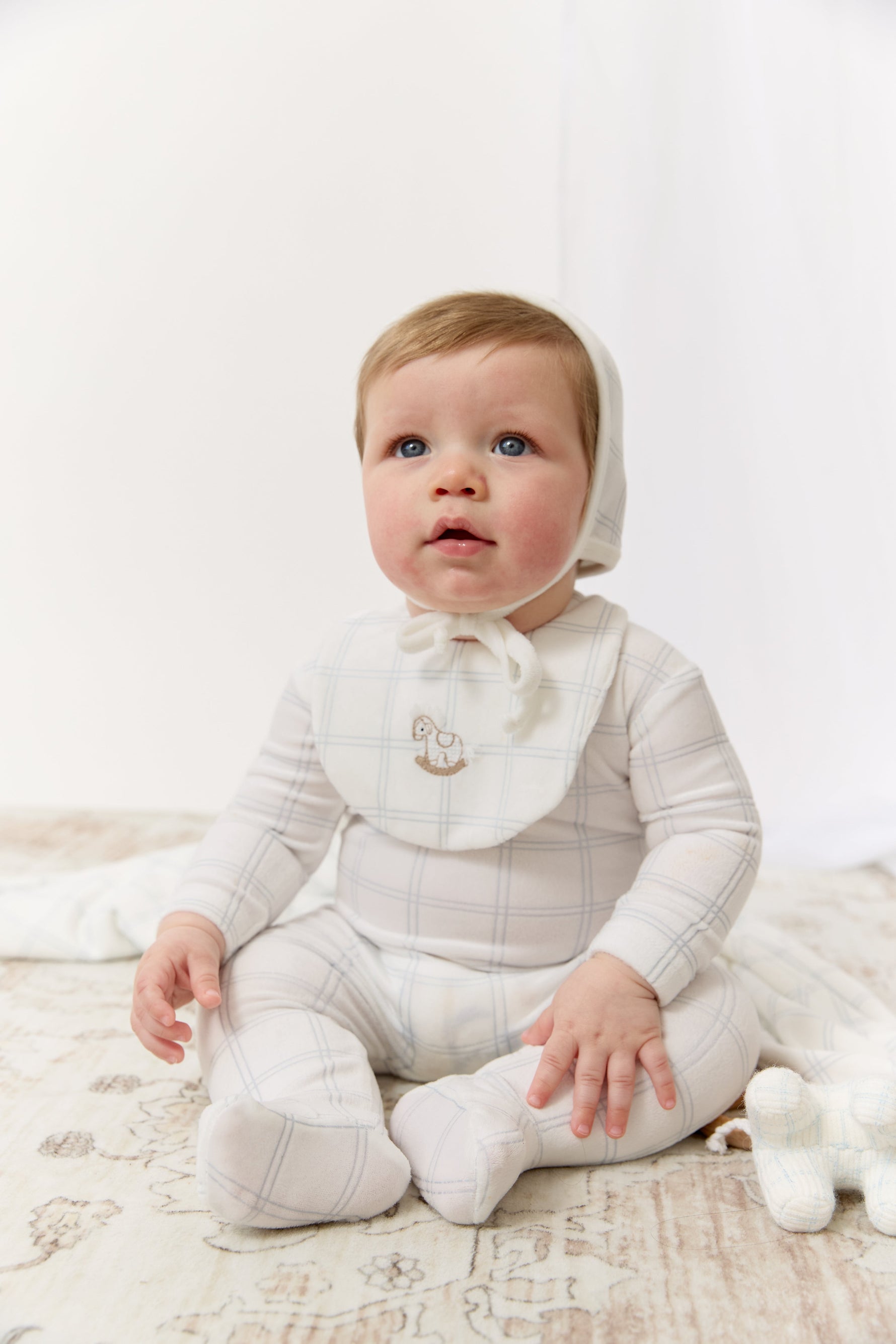 Whinny Plaid Footie - Blue by KIPP™ Collection