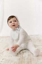 Petit Ours Footie, Hat and Blanket Set - White Blue by KIPP™ Collection