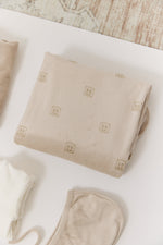 KB Logo Footie, Hat and Blanket Set - Stone by KIPP™ Collection