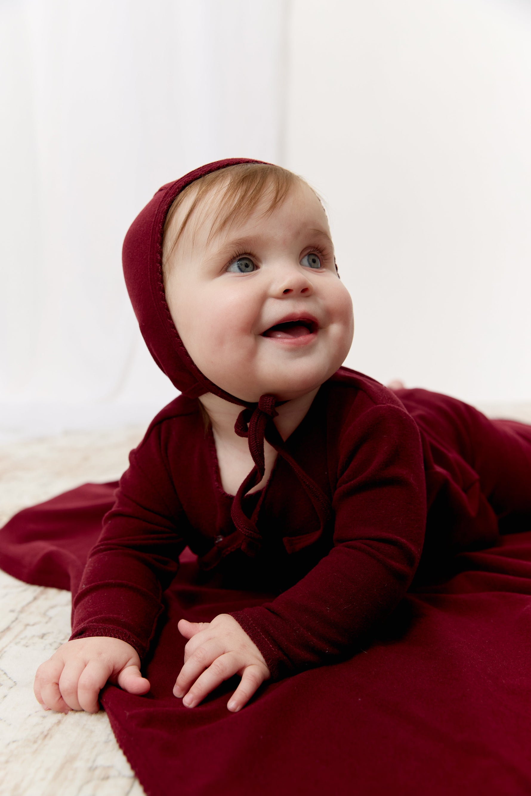Felt Wrap Set with Hat - Maroon by KIPP™ Collection
